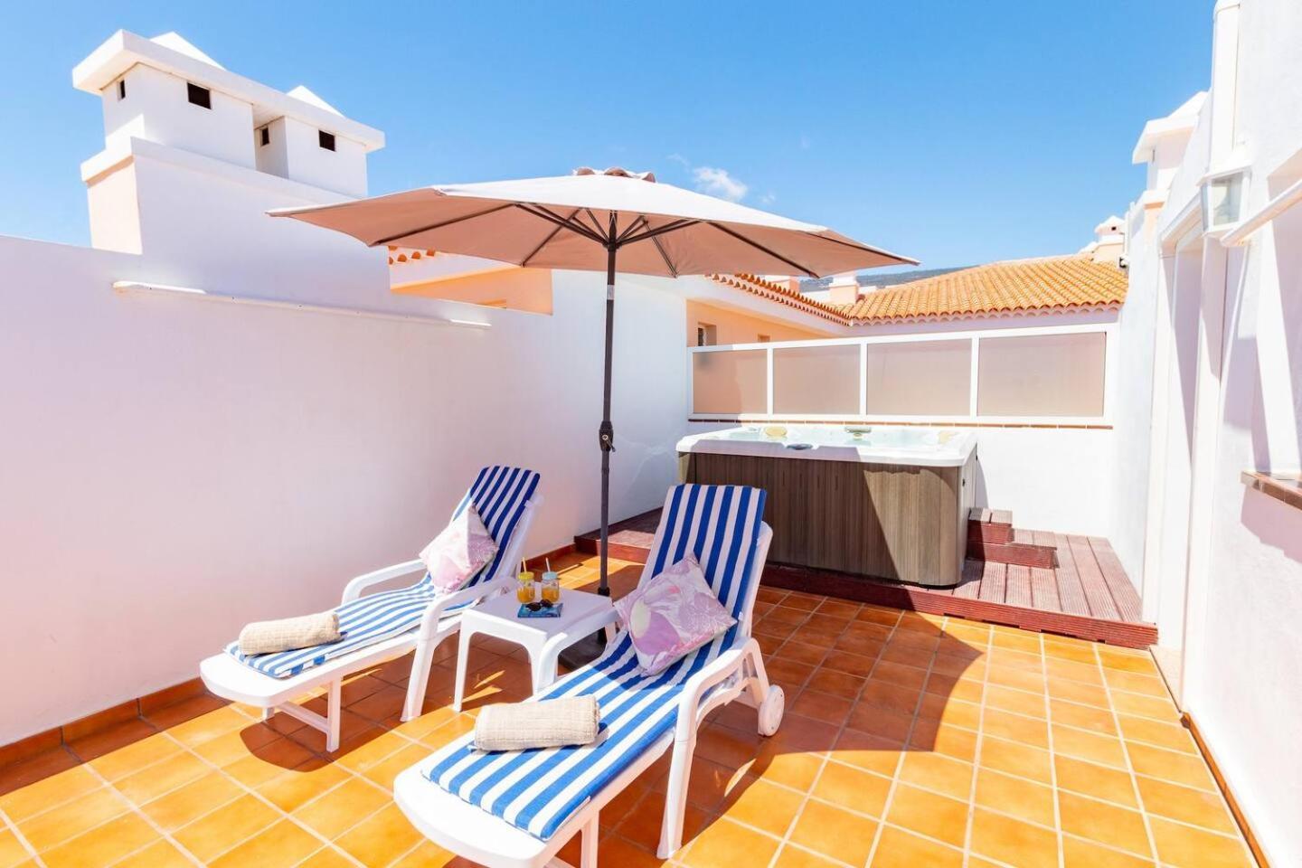 Penthouse Apt With Jacuzzi By Dream Homes Tenerife 圣地亚哥港 外观 照片