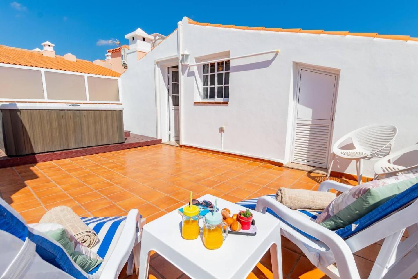 Penthouse Apt With Jacuzzi By Dream Homes Tenerife 圣地亚哥港 外观 照片